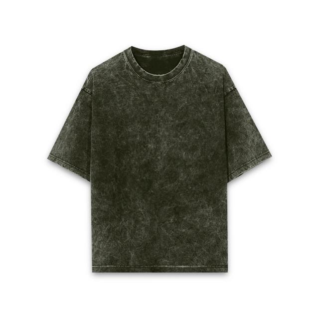 VybeWears Premium Oversized Acid Wash T-Shirt | 240 GSM Heavyweight Cotton | Unisex Streetwear