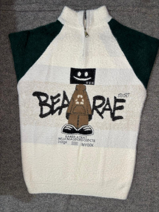 🧸 The Bear Face Zipper Sweatshirt