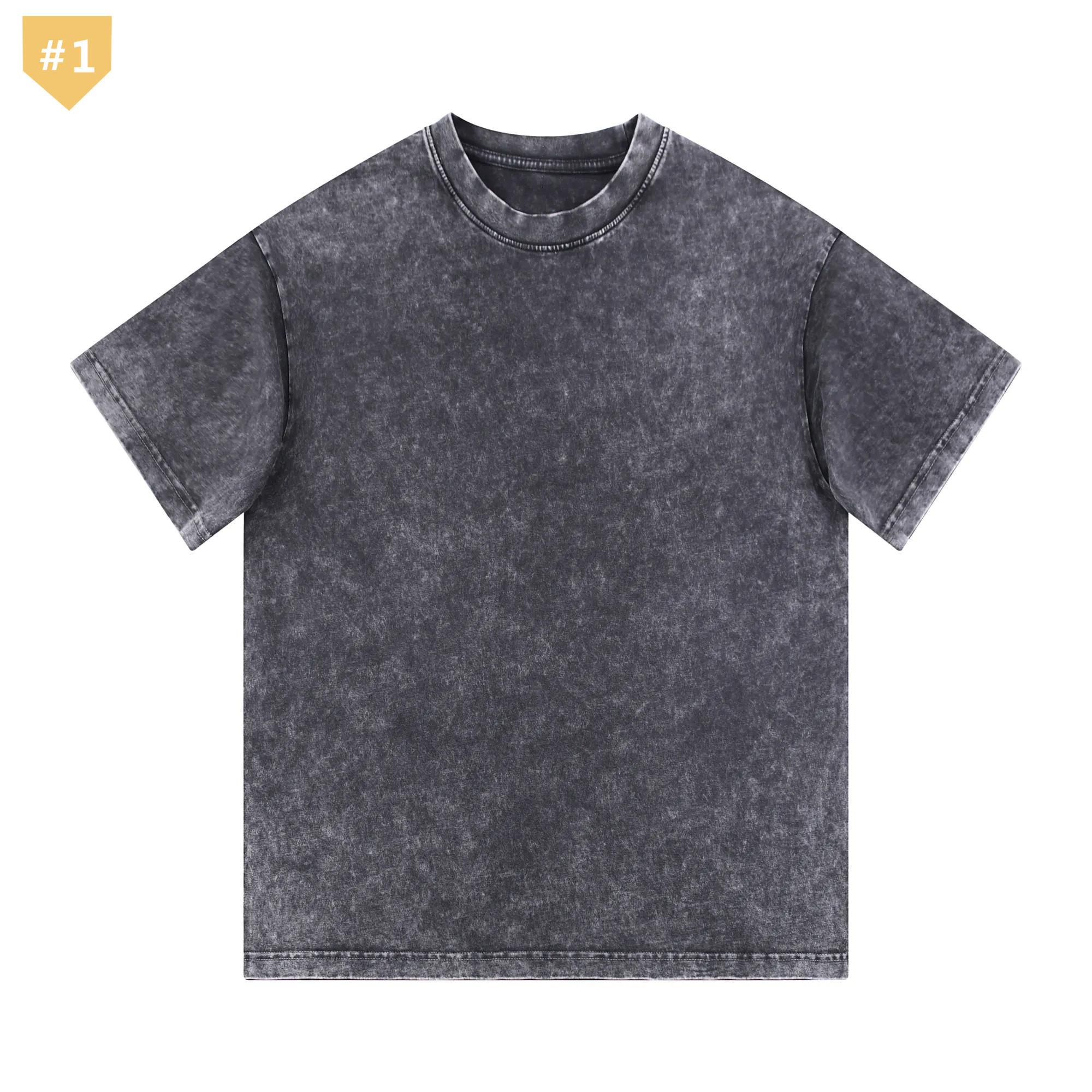 VybeWears Premium Oversized Acid Wash T-Shirt | 240 GSM Heavyweight Cotton | Unisex Streetwear