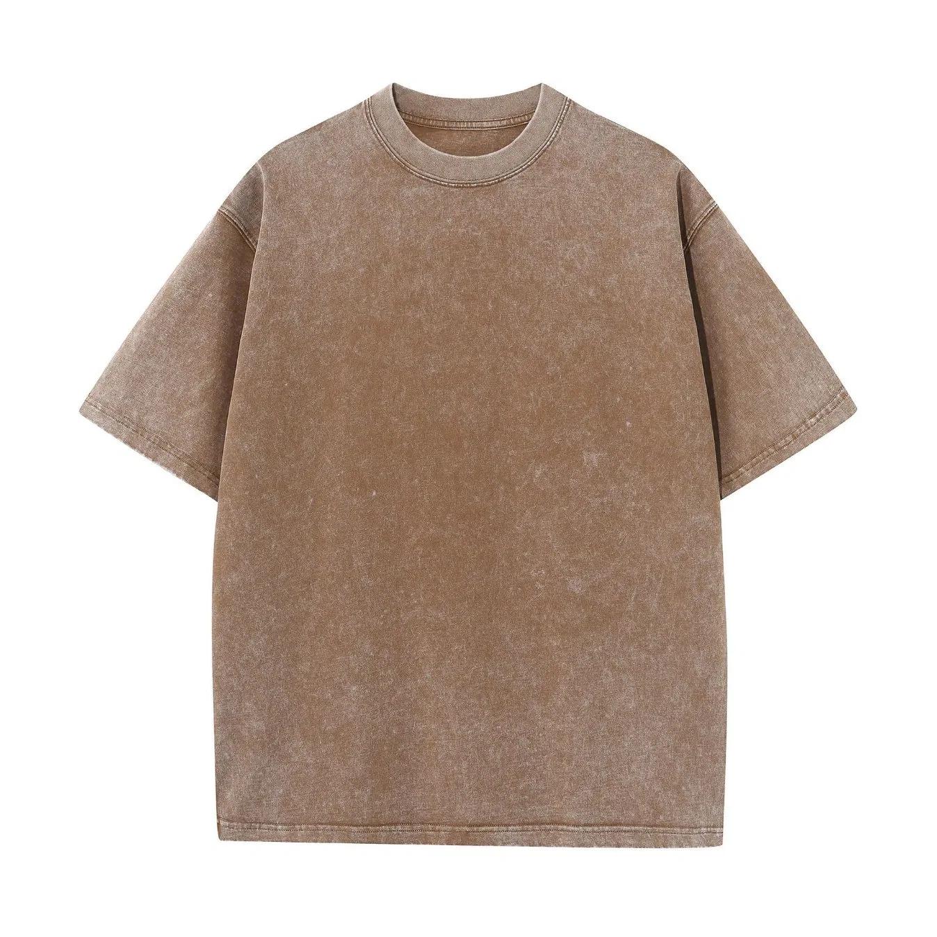 VybeWears Premium Oversized Acid Wash T-Shirt | 240 GSM Heavyweight Cotton | Unisex Streetwear